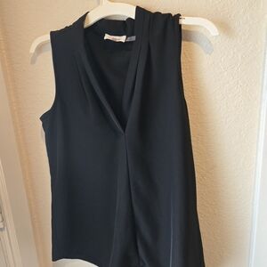 Calvin Klein Black V-Neck Blouse